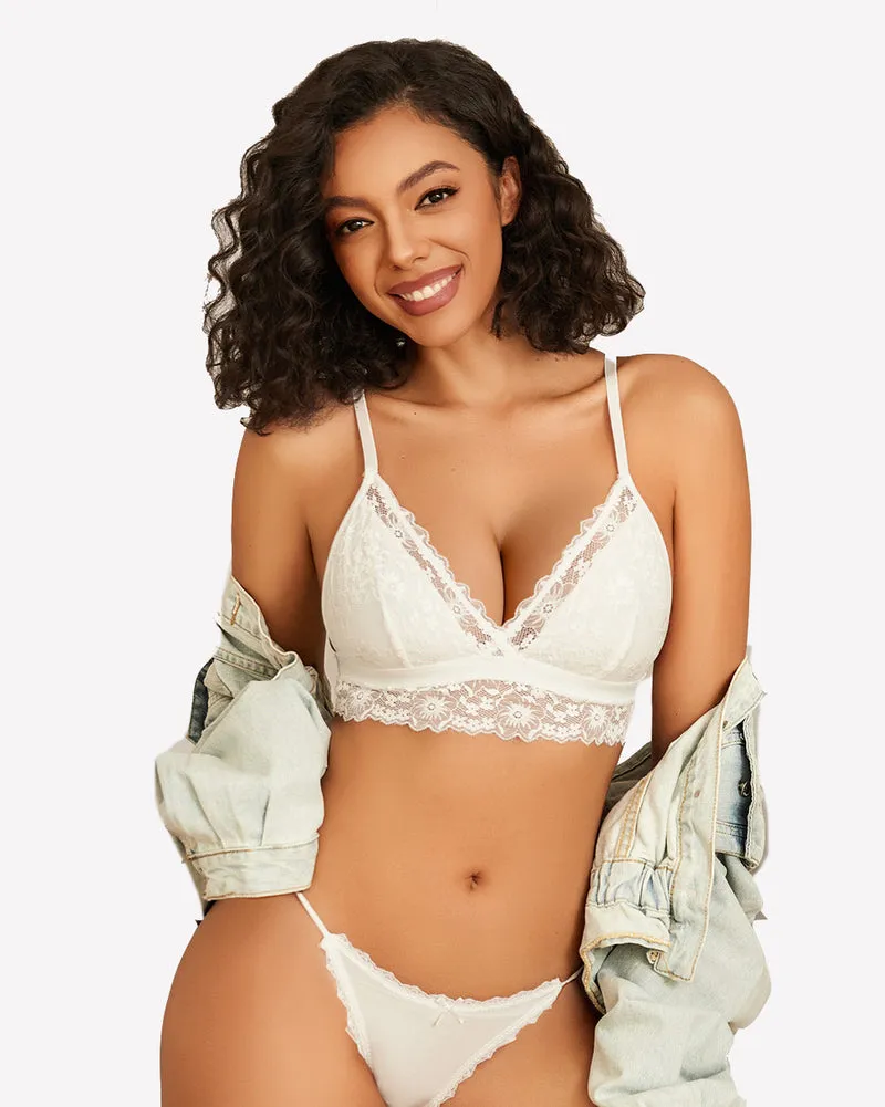 Lace Wireless Bra Non Padded Bralette