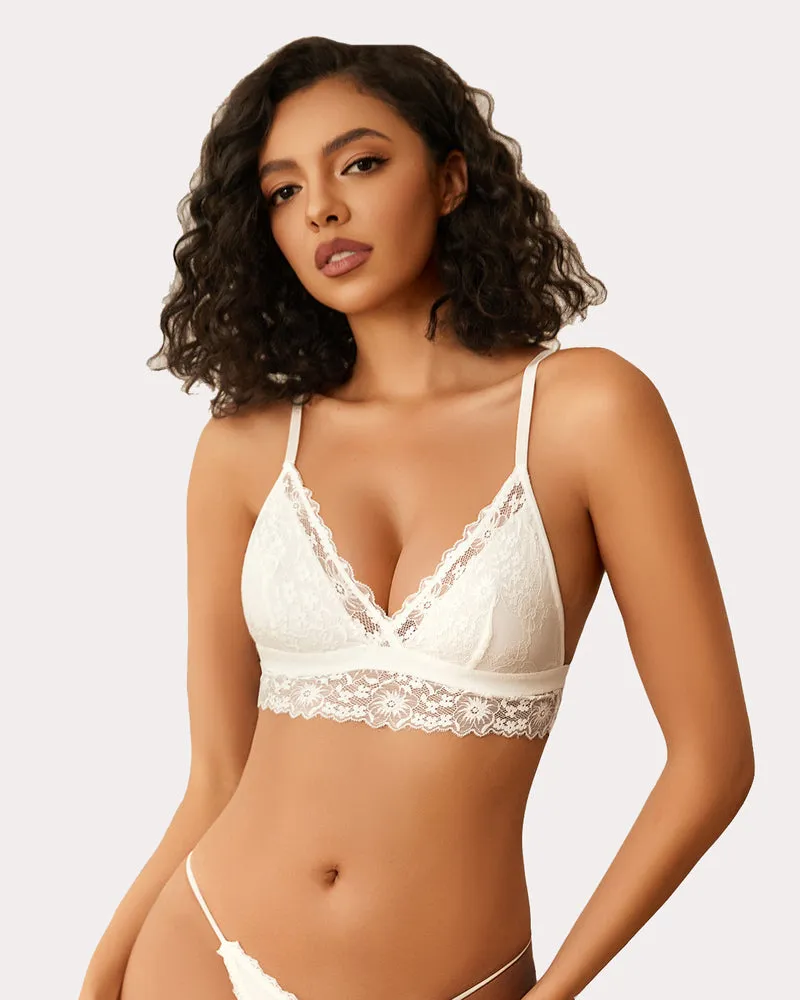 Lace Wireless Bra Non Padded Bralette