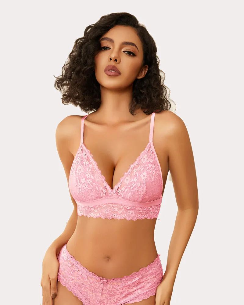 Lace Wireless Bra Non Padded Bralette