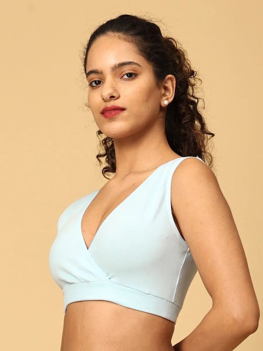 Maternity Nursing Sleep Bra - Sky Blue