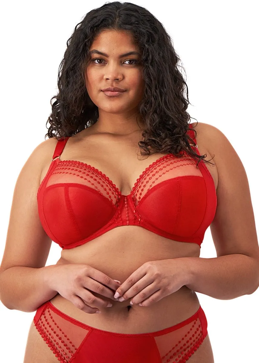 Matilda Jungle and Haute Red UW Plunge Bra EL8900JUE EL8900HAD