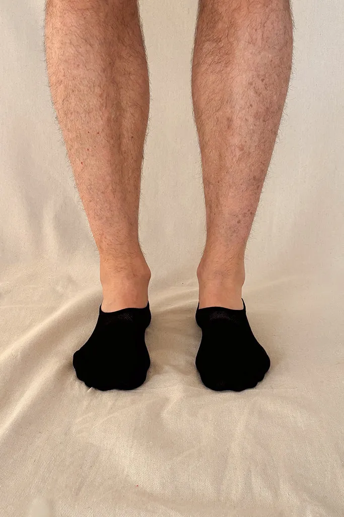 Men's Hidden Bamboo Socks 2 Pack - Black