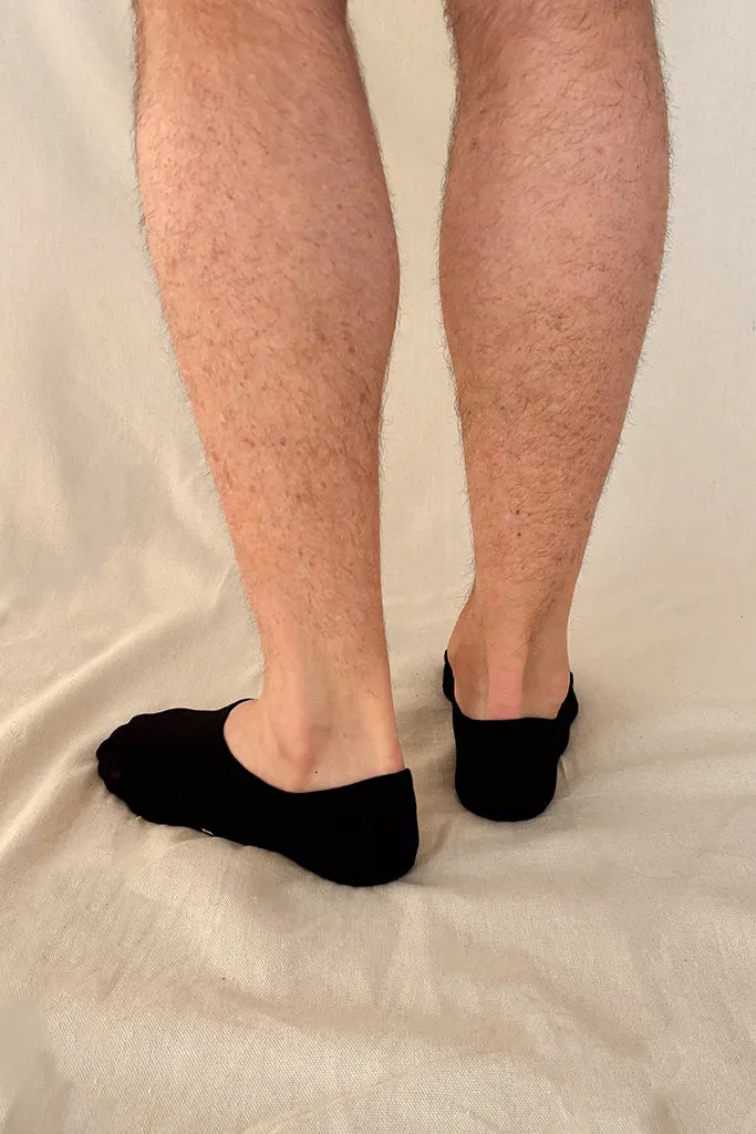 Men's Hidden Bamboo Socks 2 Pack - Black