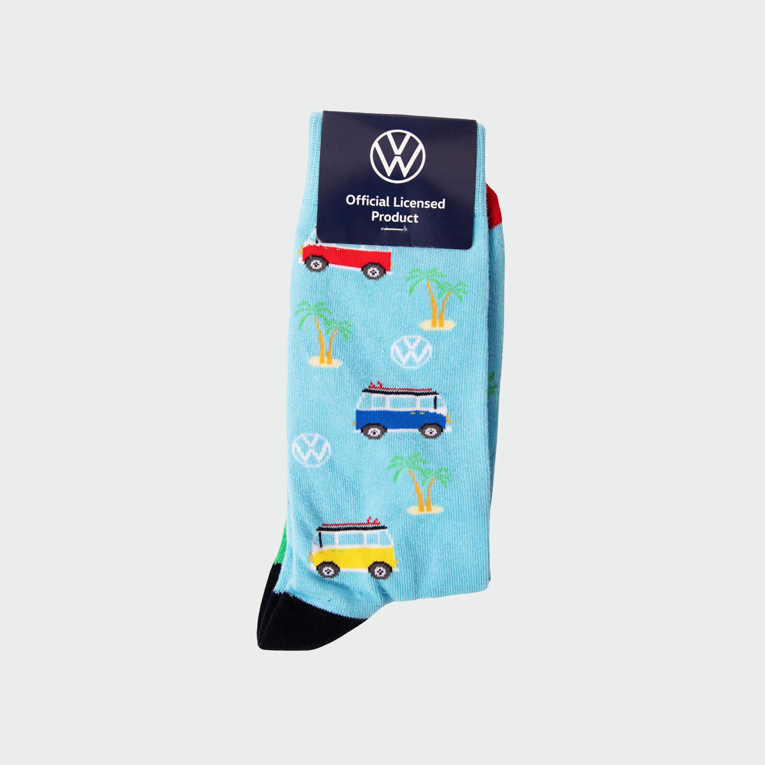 Men's Volkswagen Beetle Cotton Crew Sock - Blue