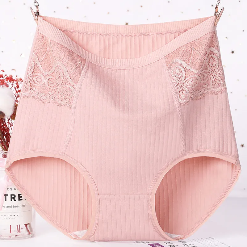 Middle-aged Mother Women's High-waist Micro-abdomen Panties