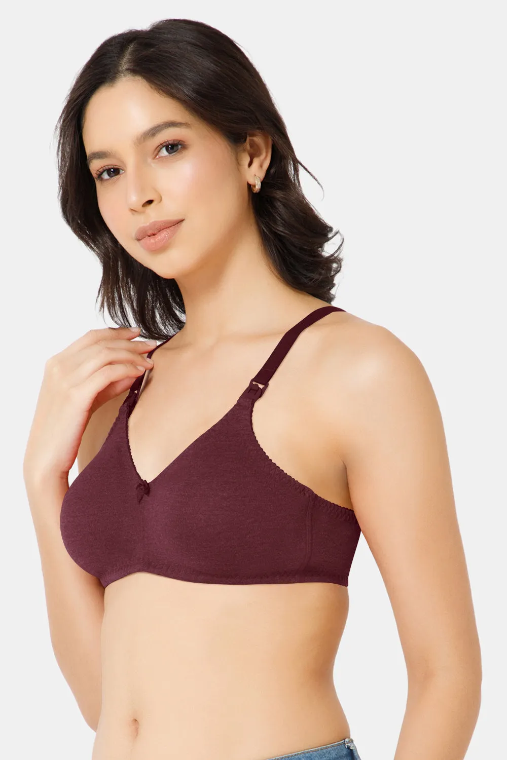 Naidu Hall Nursing Bra - EVI | Moulded Design, Transparent Buckle & Broad Straps for Ultimate Comfort