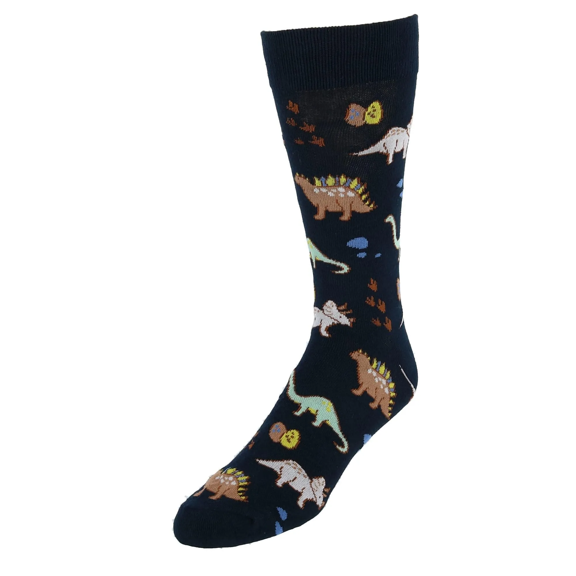 Parquet Men's Dinosaur Print Novelty Socks