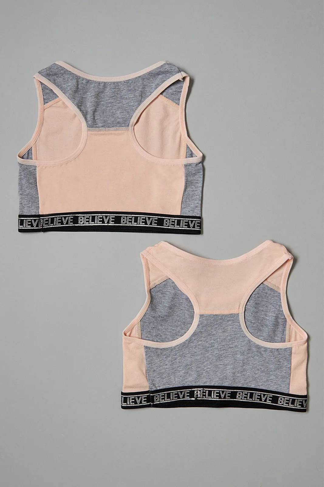 Pink/Grey Comfort Bra (Pack of 2)