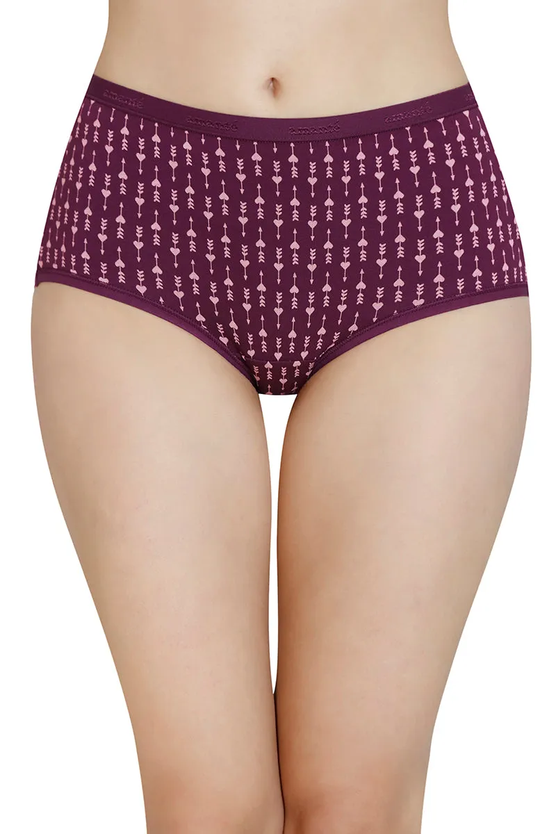 Printed High Rise Full Brief (Pack of 3)