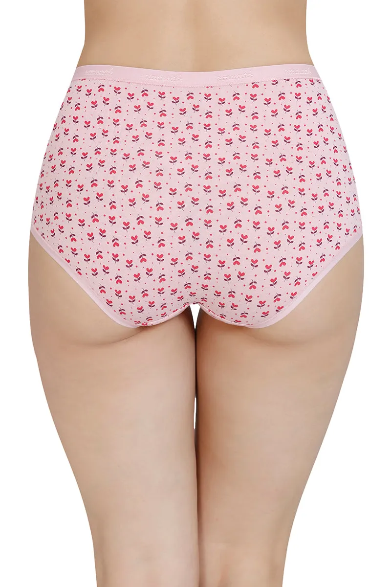 Printed High Rise Full Brief (Pack of 3)