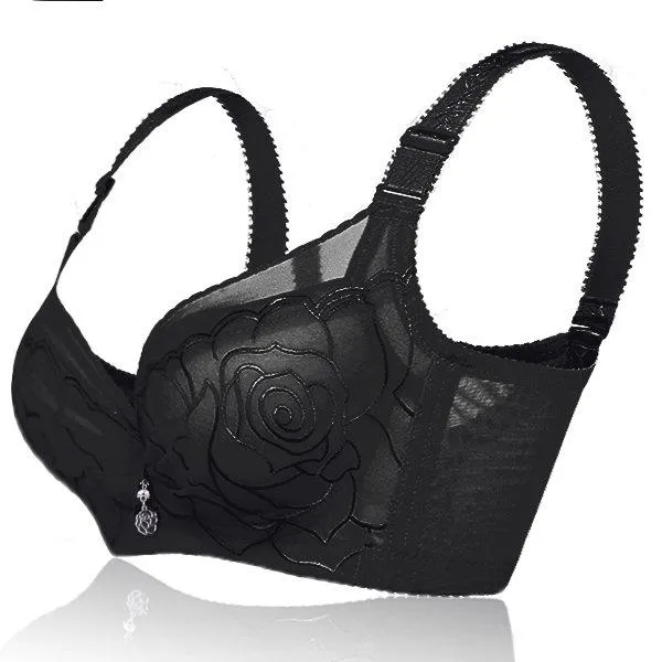 Push Up Breathable Mesh Embroidered Sexy Bras