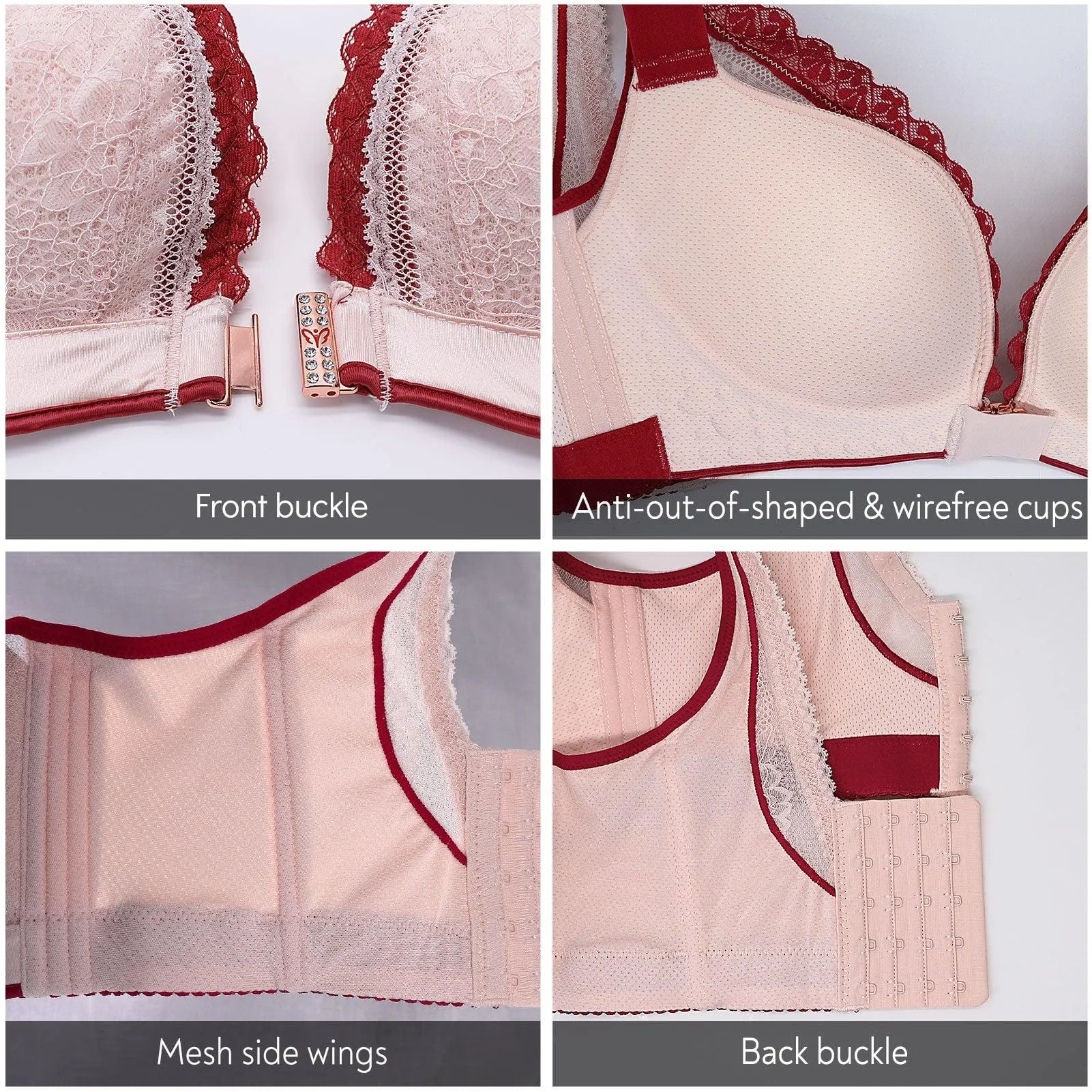 "Sexy Lace" Front Hook Triangle Bralette