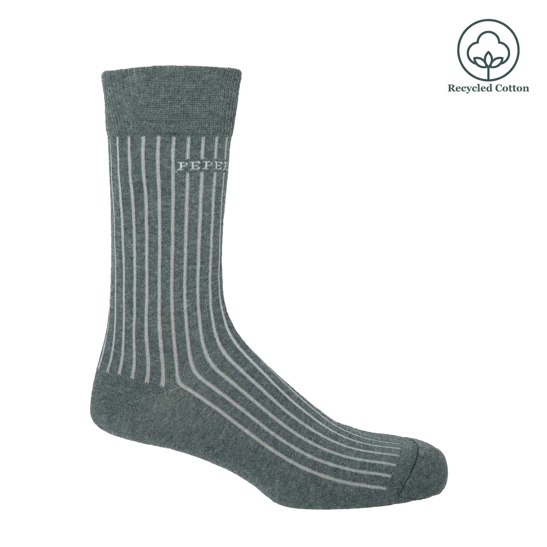 Recycled Ribbed Men's Socks - Blue