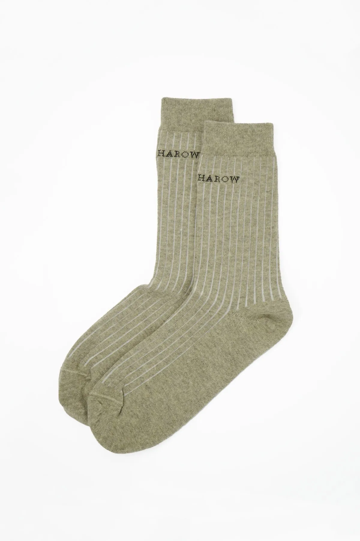 Recycled Ribbed Women's Socks - Beige