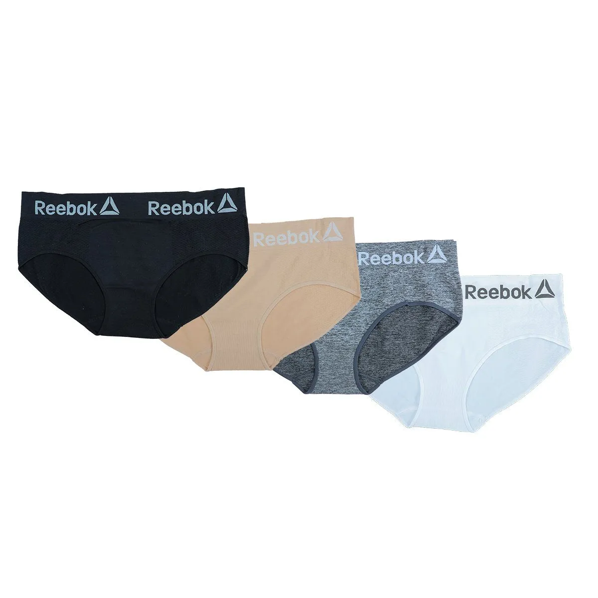 Reebok Women's Seamless Hipster Panties 4-Pack