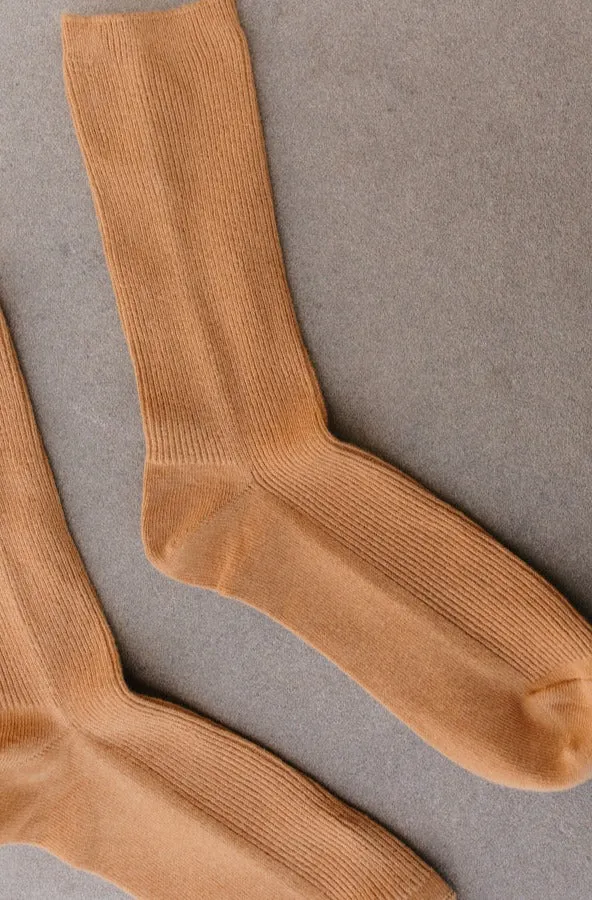 Ribbed Mock Socks