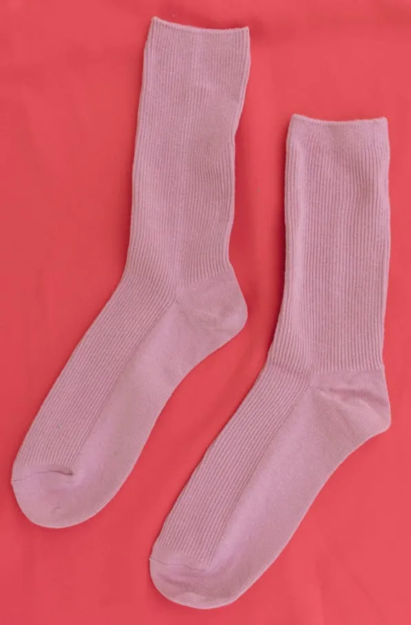 Ribbed Mock Socks