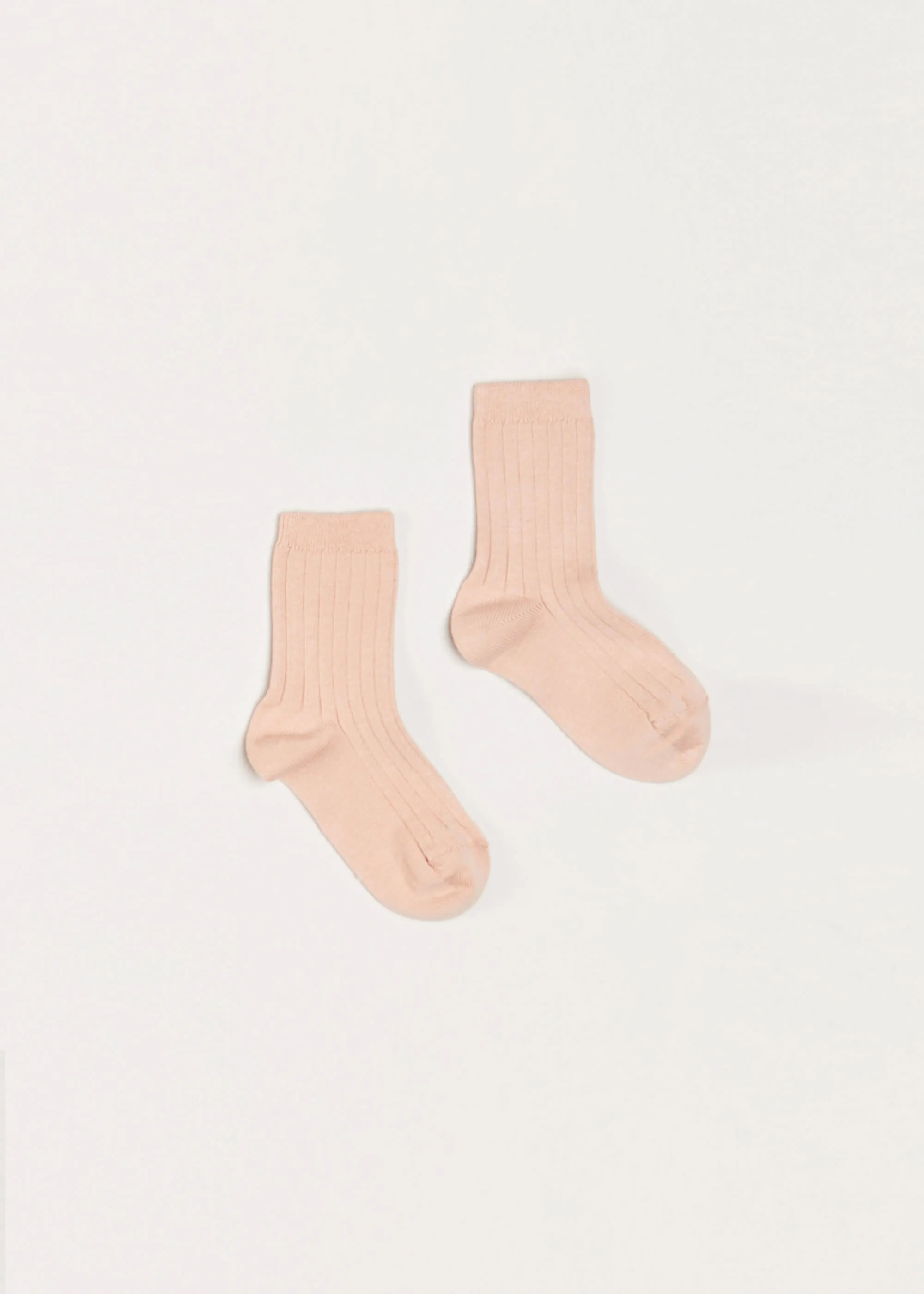 Ribbed Short Socks - Dusty Pink (0mths-8yrs)