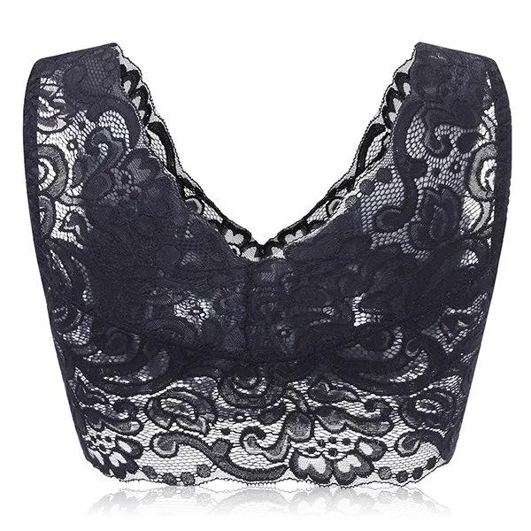 Sexy Lace Breathable No Rims Ultrathin Full Cup Vest Bras