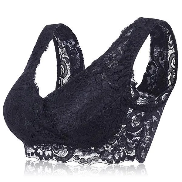 Sexy Lace Breathable No Rims Ultrathin Full Cup Vest Bras