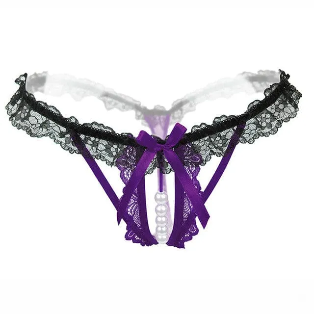 Sexy Lace Transparent Hollow Out Temptation Female Panties