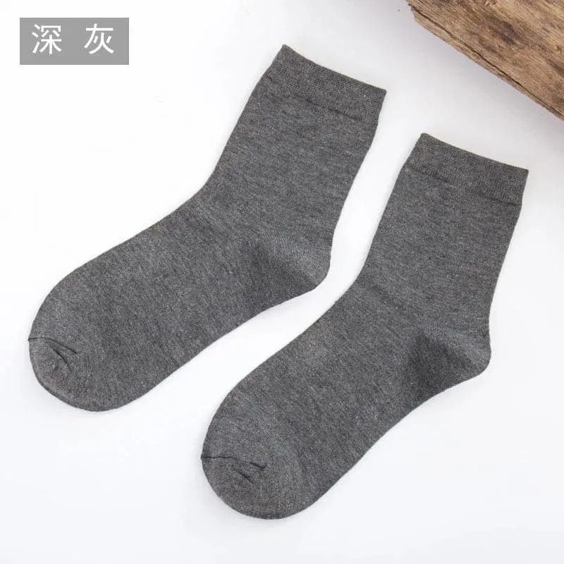 Solid Color Bamboo Socks10 Pair