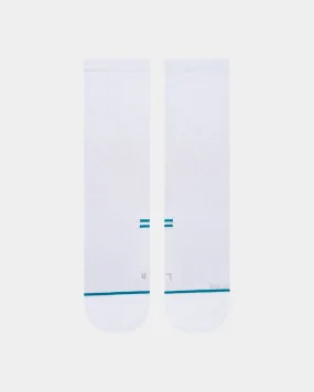 Stance Run Light Crew Socks White