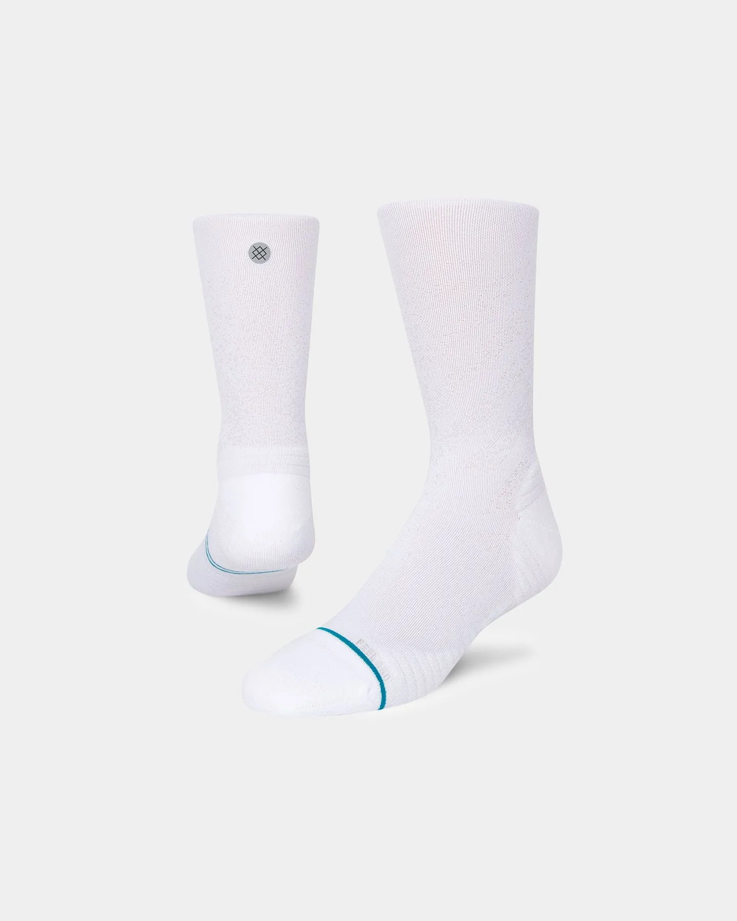 Stance Run Light Crew Socks White