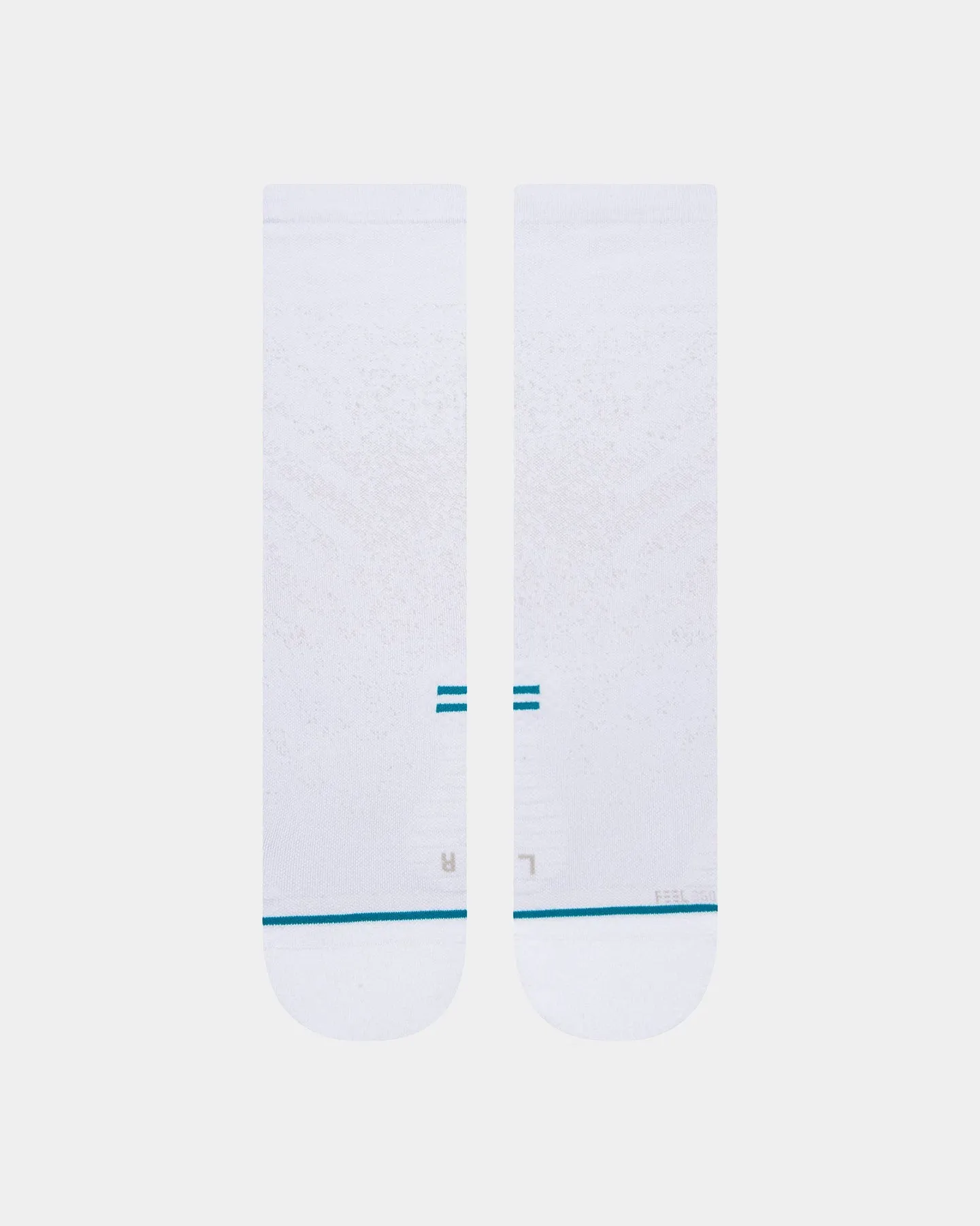 Stance Run Light Crew Socks White