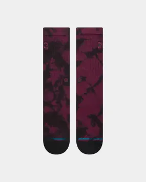 Stance X NBA Logoman Dye Crewcut Socks Maroon