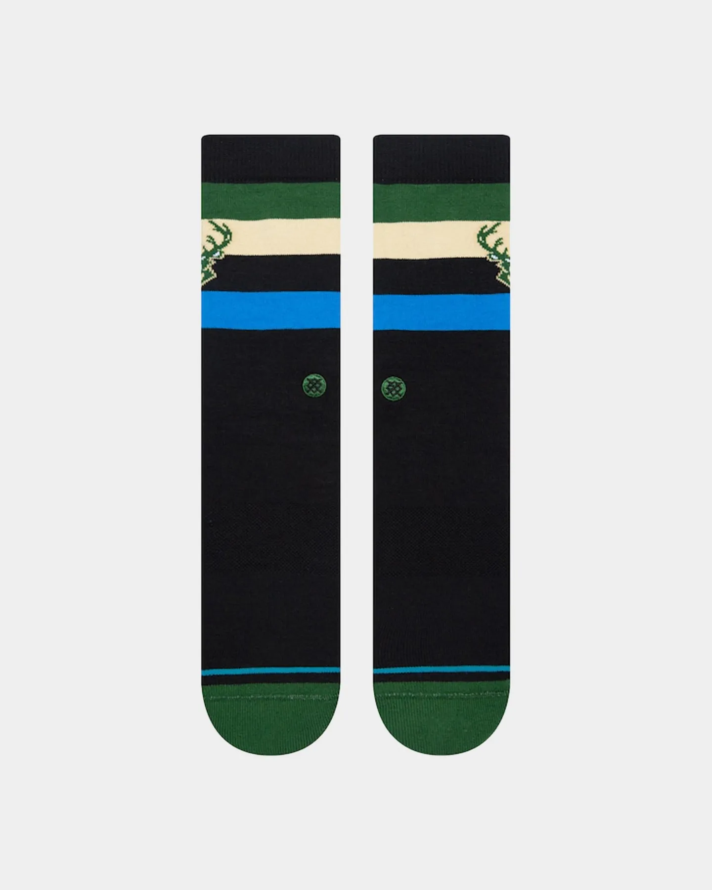 Stance X NBA Milwaukee Bucks Crew Socks Dark Green