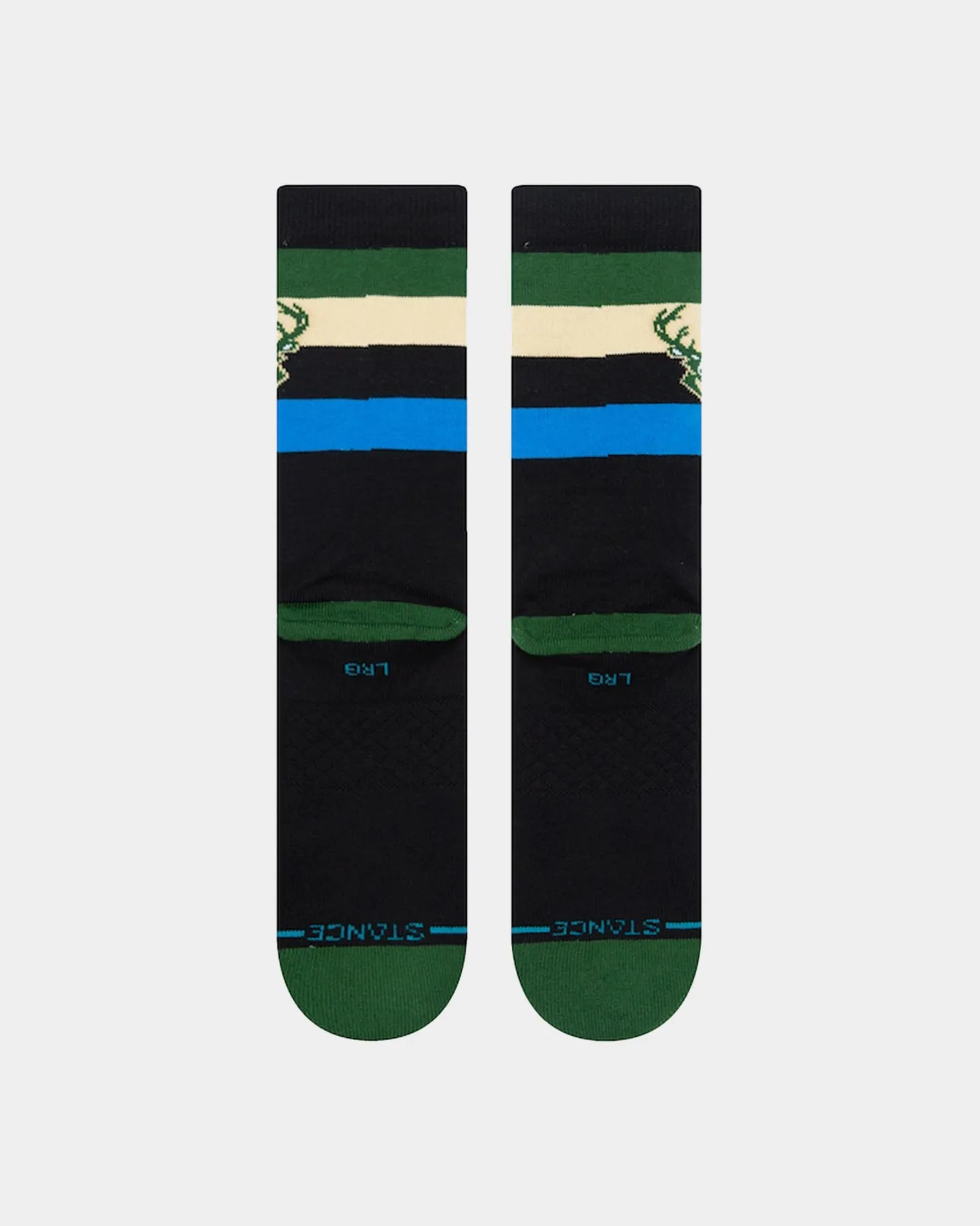 Stance X NBA Milwaukee Bucks Crew Socks Dark Green