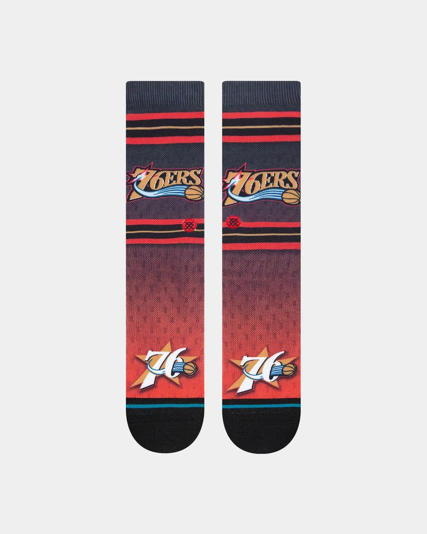 Stance X NBA Philadelphia 76ers HWC Collection Crewcut Socks Black