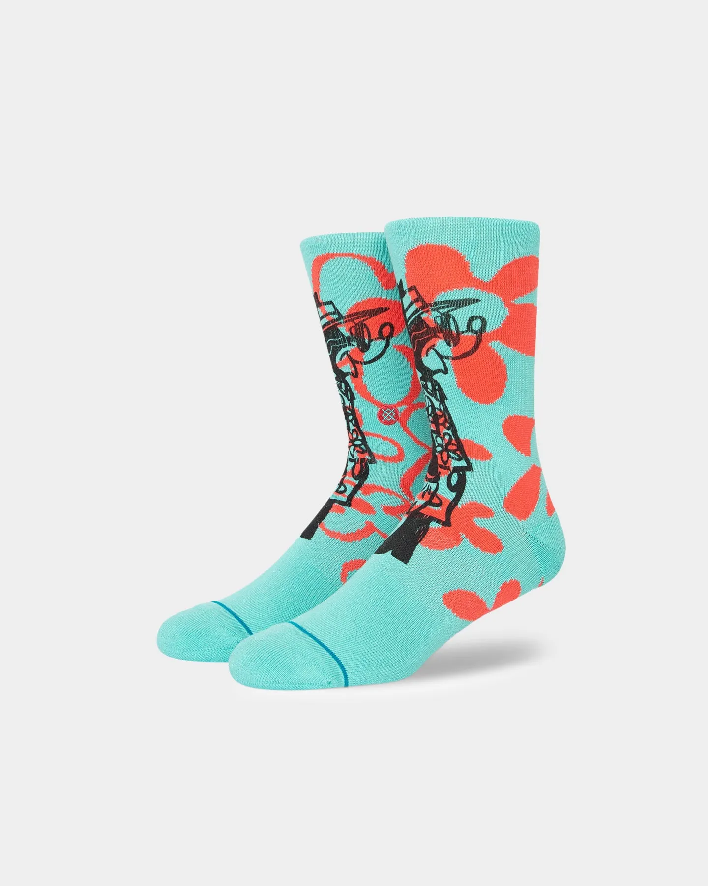 Stance X Russ Pope Surf Check Socks Blue