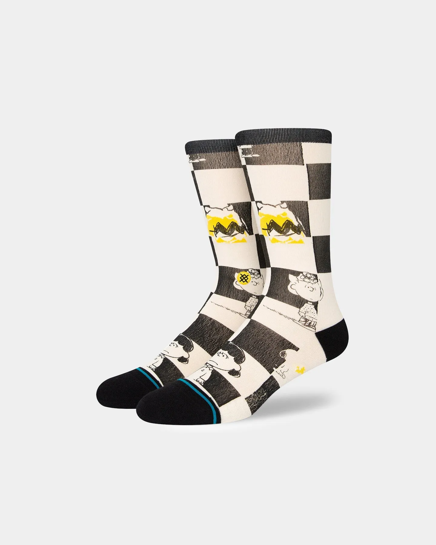 Stance X The Peanuts Checked Socks Black