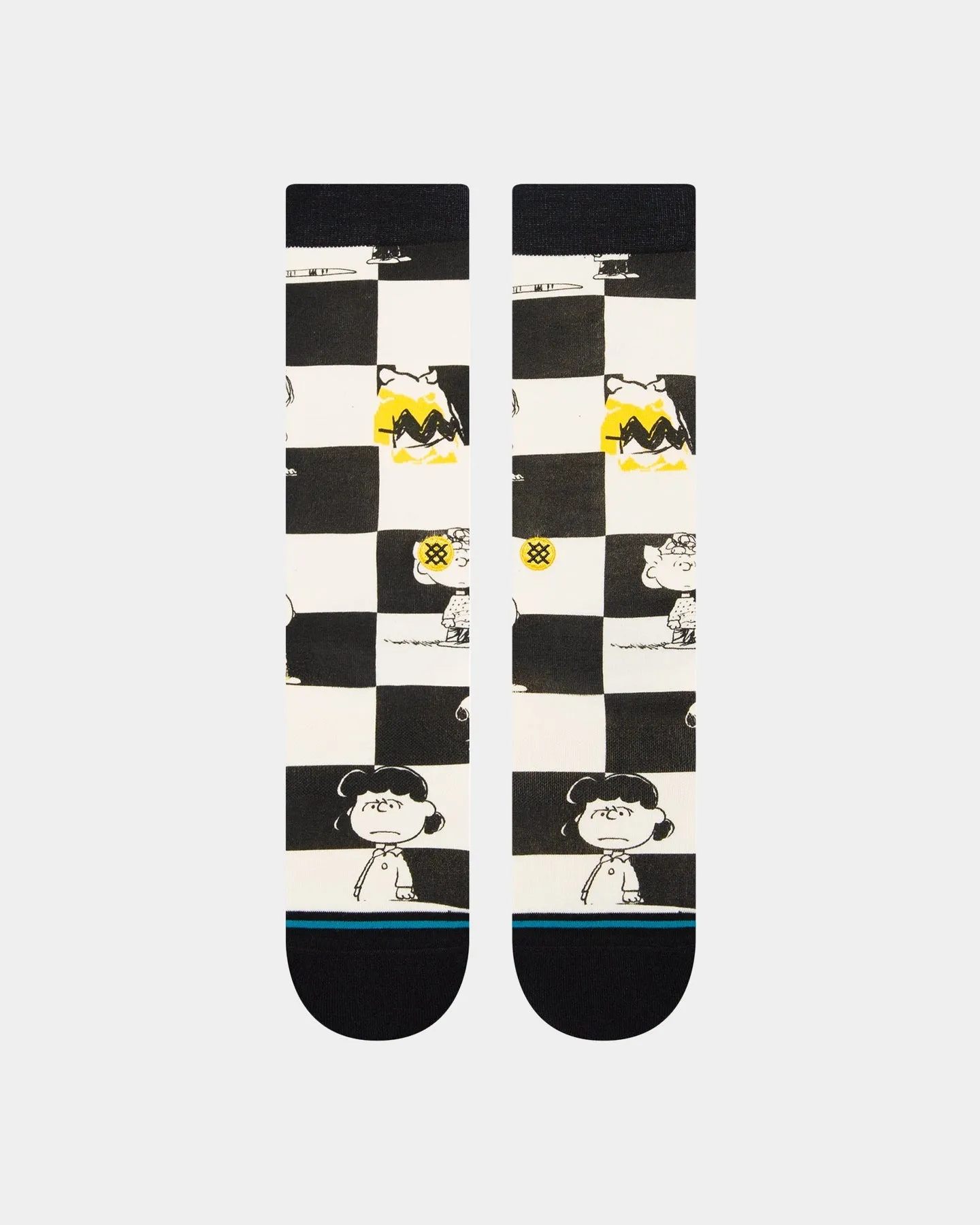 Stance X The Peanuts Checked Socks Black