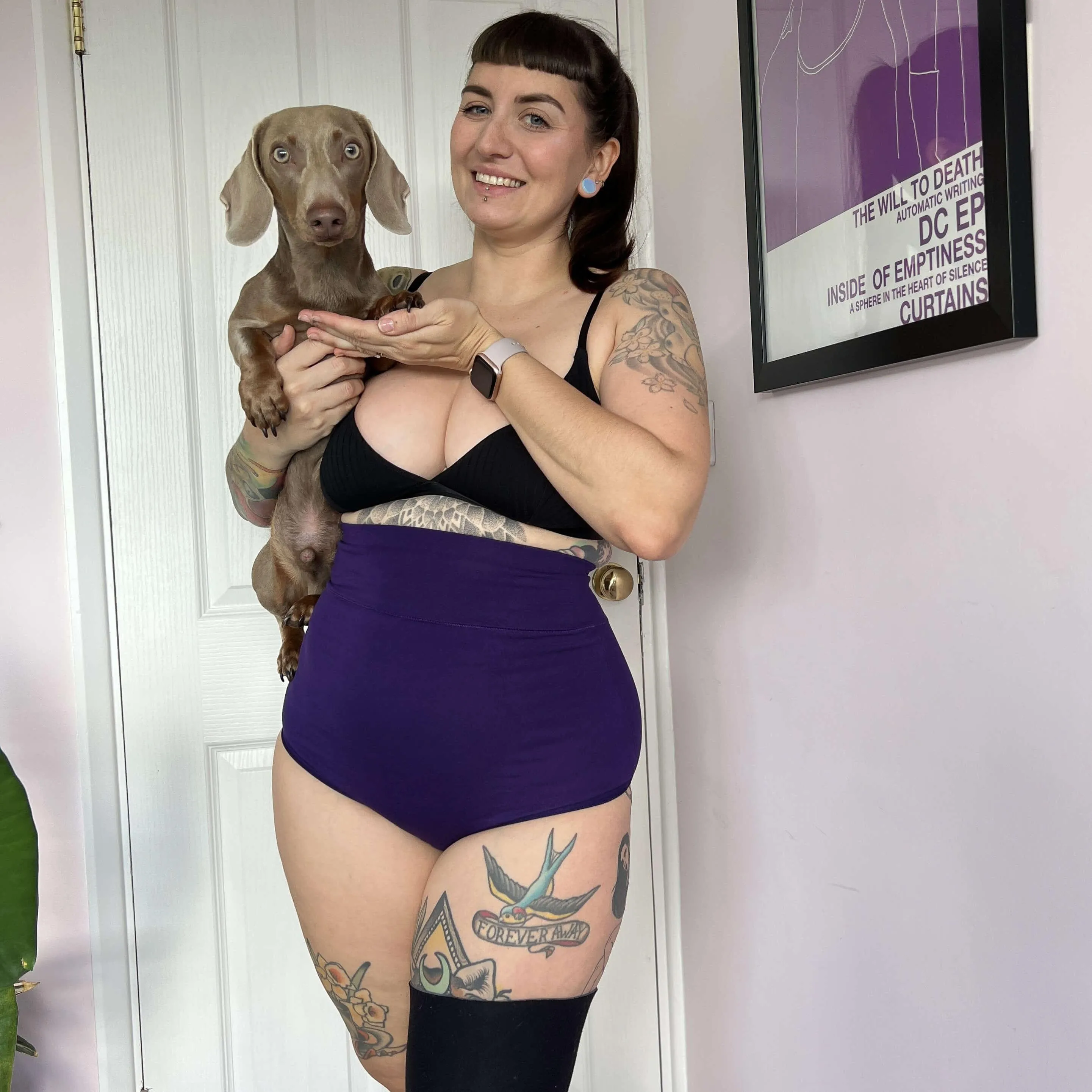 Super High Waist Panties - Suffragette Purple