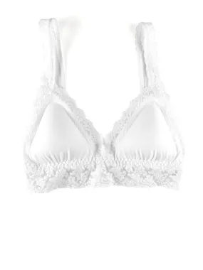 Supima Cotton Padded Bralette in White