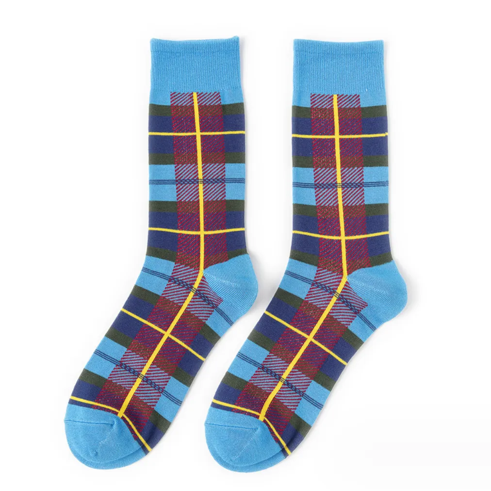 Sustainable Plaid Bamboo Socks