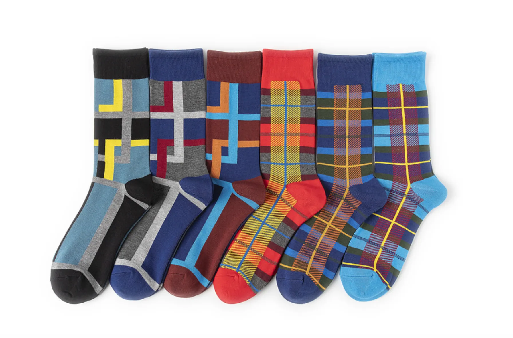 Sustainable Plaid Bamboo Socks