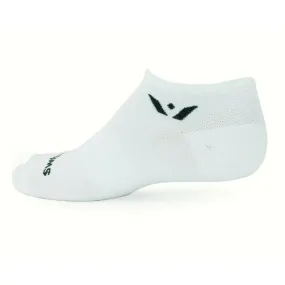 Swiftwick Aspire Zero No Show Socks (White)