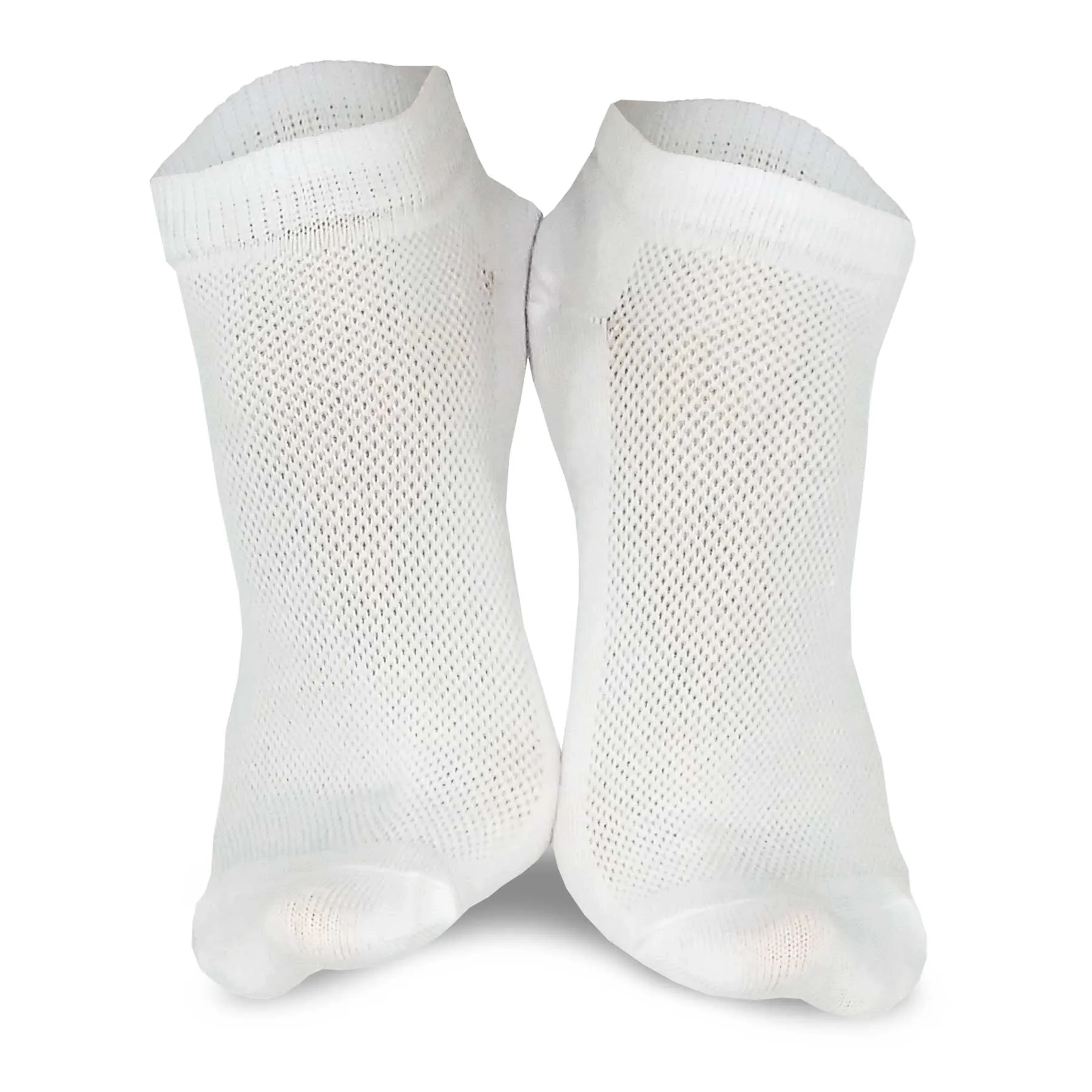 TeeHee Socks Women's Casual Polyester No Show White 12-Pack (10051)