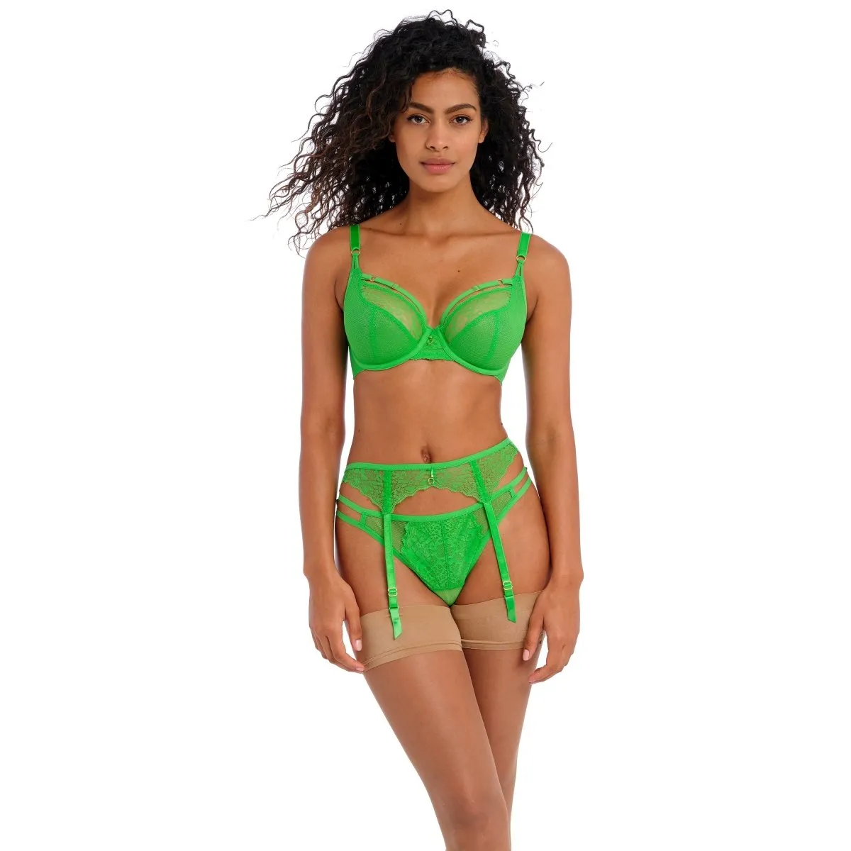 Temptress Poison Green Plunge Bra AA400102POG