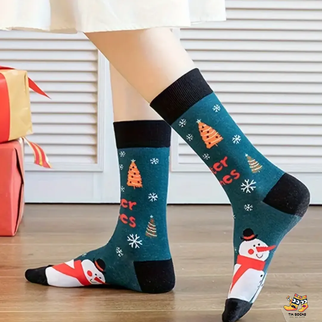 TikSocks|Christmas Socks-Snowman III