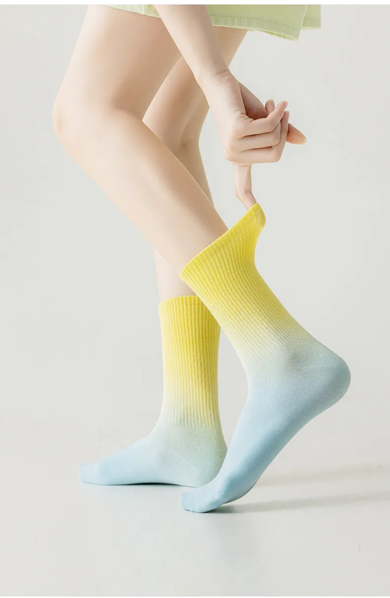 TikSocks|Fun Socks-Ombre Socks blue purple