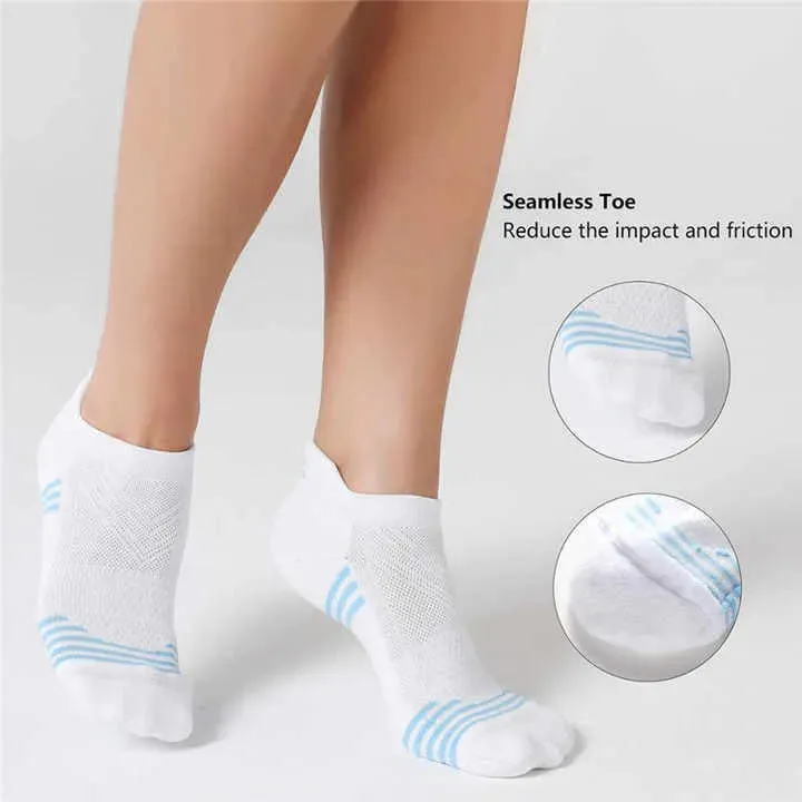 Unisex Low Cut Mesh Socks Breathable Running Active Grip Socks 10-13