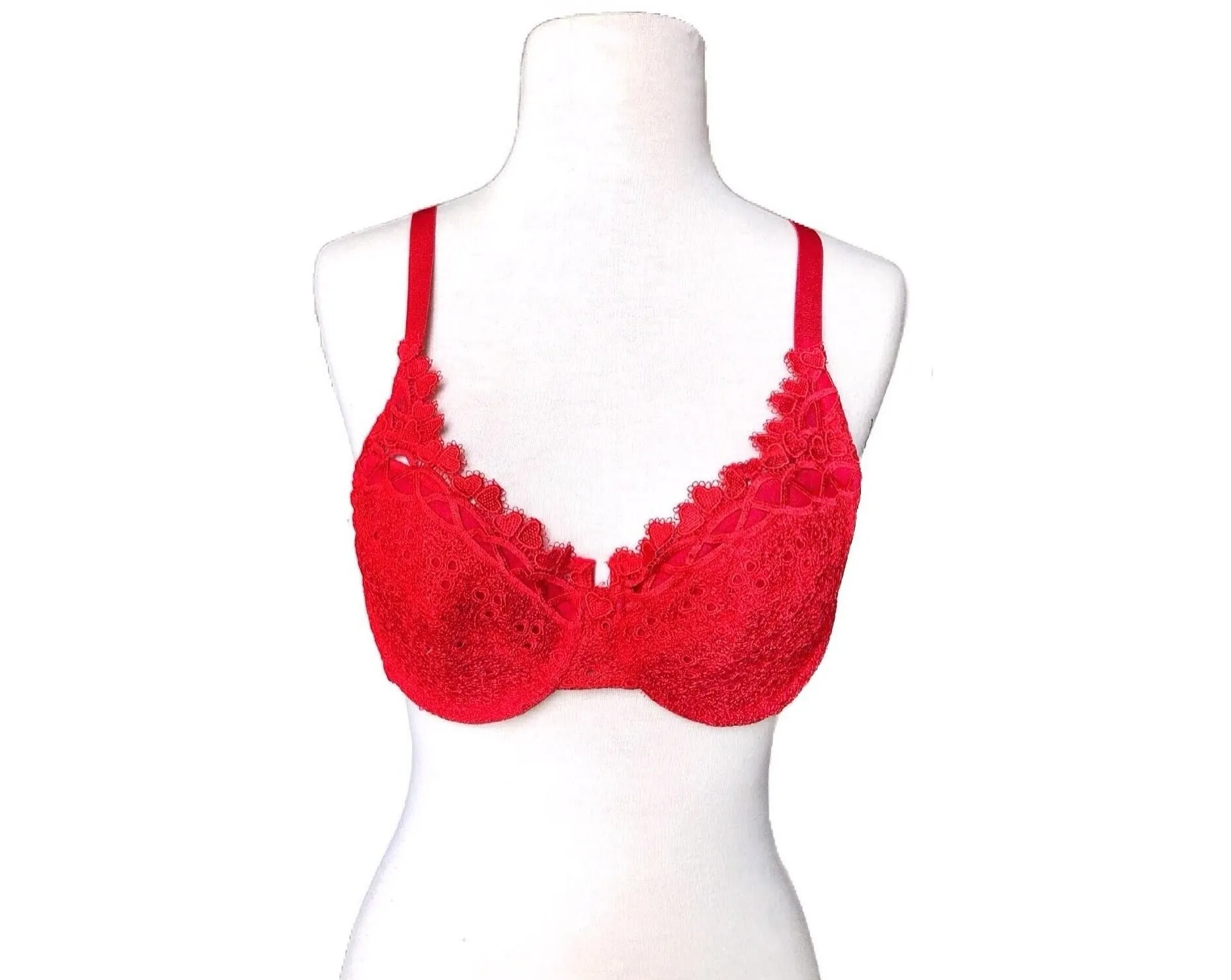 Unlined Heart & Lace Bras