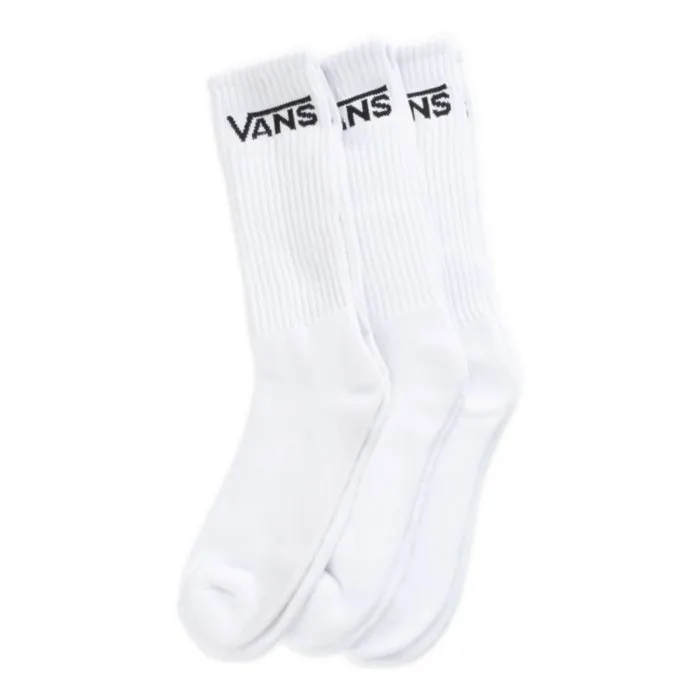 Vans Classic Crew Socks 3 Pack - White