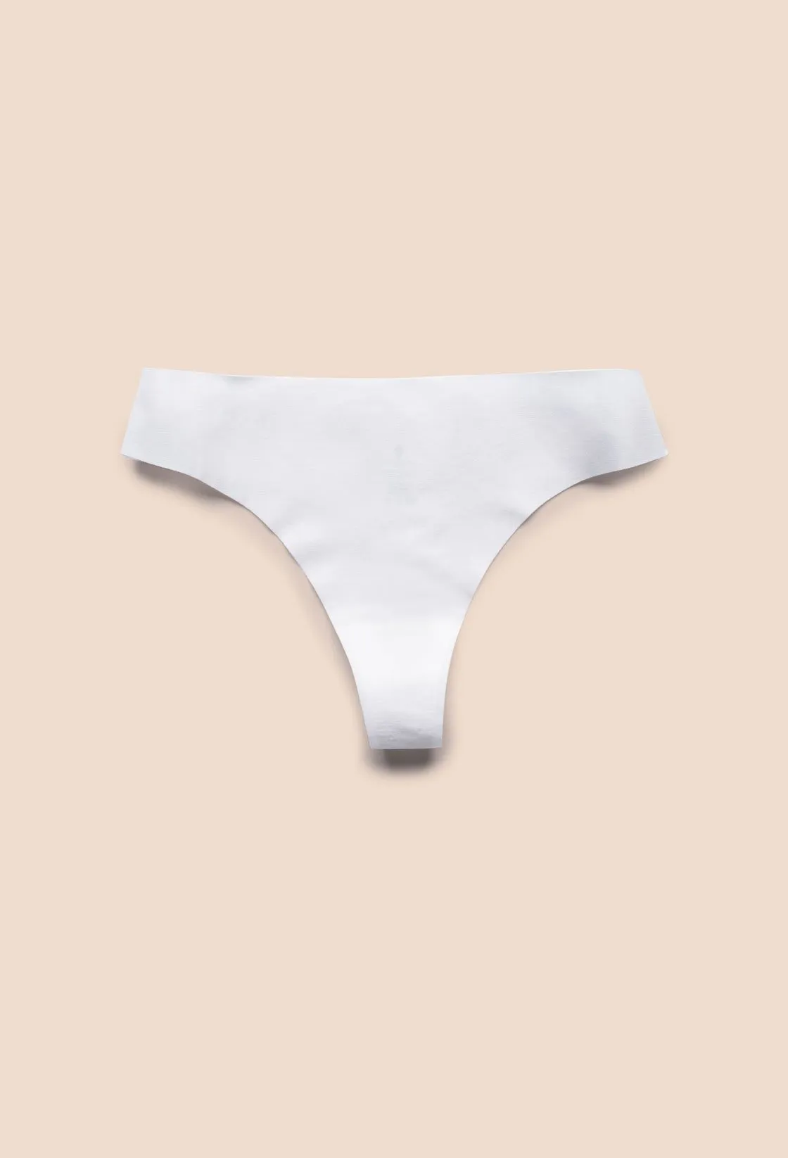 White Cotton Thong