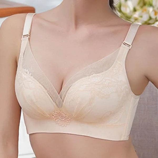 Wire-Free Antibacterial Gather Adjustable Bras